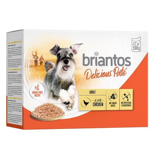 Sparpaket Briantos Delicious Paté 48 x 100 g - Huhn