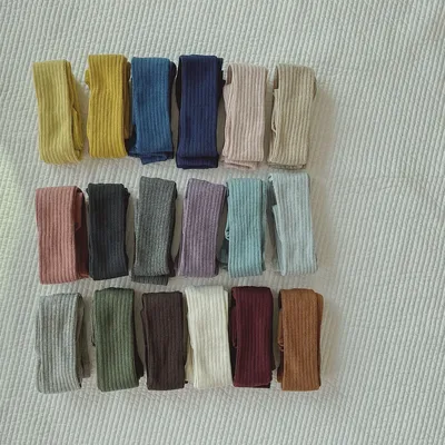Cotton Colored Tights For Children Toddler Girls Boys White Black Knit Pantyhose Kids Socks Newborn