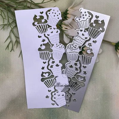 New Cake ice cream edge frame DIY Craft Metal Cutting Die Scrapbook Embossed Paper Card Album Craft