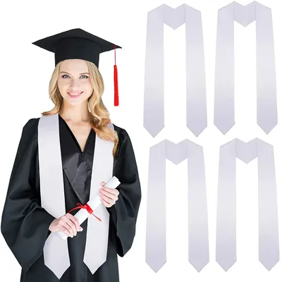 20pcs/Lot 72 Inch/60 Inch Sublimation Plain Graduation Stoles Blanks For School/Gradutaion