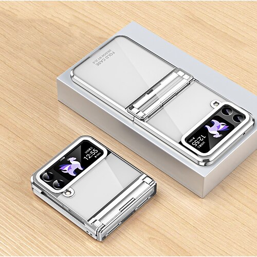 Handy Hülle Handyhüllen Für Samsung Galaxy Z Flip 6 Z Flip 5 Z Flip 4 Z Flip 3 Rückseite Transparent Ultradünn Einfarbig ABS PC Image