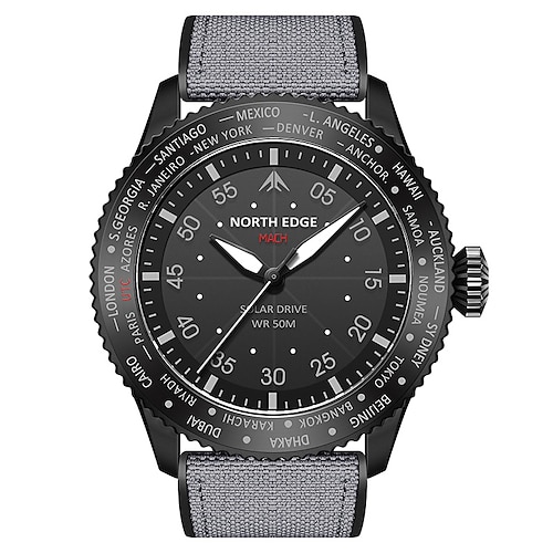 Herren Quarz Uhr Geschäfts Lumineszenz Wasserdicht TPU Nylon Armband Uhr