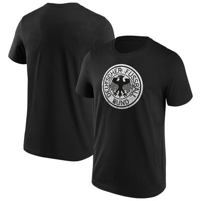 DFB Distressed Retro Logo Grafik T-Shirt - Schwarz - Herren Image