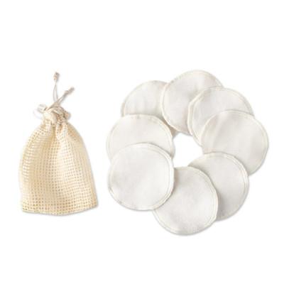 Gentle Touch,'Set of 8 Reusable Cotton Rounds with Mesh Laundry Bag'