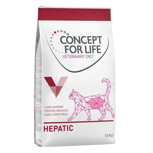 2 x 10 kg Concept for Life Veterinary Diet Hepatic Trockenfutter für ausgewachsene Katzen