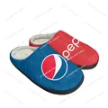 P-Pepsi-Cola-Pantoufles d'intérieur thermiques en coton pour hommes et femmes chaussures de chambre