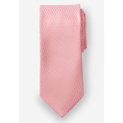 Men's Big & Tall KS Signature Extra Long Classic Textured Tie by KS Signature in Pale Pink Necktie