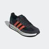 Sneaker ADIDAS SPORTSWEAR "RUN 70S 2.0", Gr. 45, schwarz (core schwarz, semi impact orange, carbon), Textil, Leder, sportlich, Schuhe