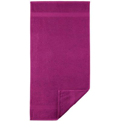 Handtuch EGERIA "Diamant", pink, B:50cm L:100cm, Frotteevelours, Obermaterial: 100% Baumwolle, Handtücher (Packung), Uni Programm mit schmaler Bordüre, 100 % Baumwolle Image