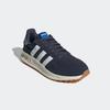 Sneaker ADIDAS SPORTSWEAR "RUN 84", Gr. 44,5, blau (shadow navy, cloud weiß, matte silber), Textil, Leder, Synthetik, sportlich, Schuhe, inspiriert vom Design des adidas LA Trainer