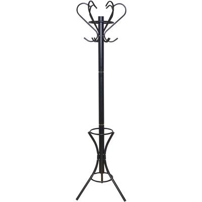Kleiderständer, schwarz, H:178cm T:47cm Ø:47cm, Metall, HOFMANN LIVING AND MORE, Garderobenständer, Garderobenständer Image
