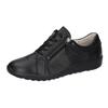 Schnürschuh WALDLÄUFER "K-IRA", Damen, Gr. 6 (39), schwarz, Nappaleder, unifarben, sportlich, Schuhe, Sneaker, Halbschuh, Komfortschuh in Bequemweite H (= sehr weit)