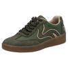 Plateausneaker RIEKER SPORT, Damen, Gr. 37, grün (oliv), Lederimitat, sportlich, Schuhe, Freizeitschuh, Halbschuh, Schnürschuh in veganer Verarbeitung