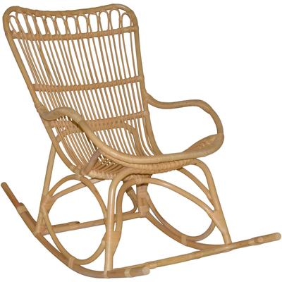 Schaukelsessel, beige (naturfarben), B:65cm H:96cm T:122cm, HOFMANN LIVING AND MORE, Sessel, Handgeflochten Image