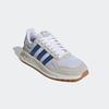Sneaker ADIDAS SPORTSWEAR "RUN 84", Gr. 42,5, weiß (cloud weiß, royal blau, grau one), Textil, Leder, Synthetik, sportlich, Schuhe, inspiriert vom Design des adidas LA Trainer