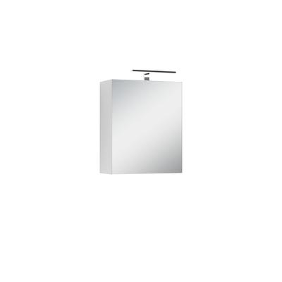 Spiegelschrank mit Soft-Close-Türen, mit Beleuchtung, B 50 cm, weiß
