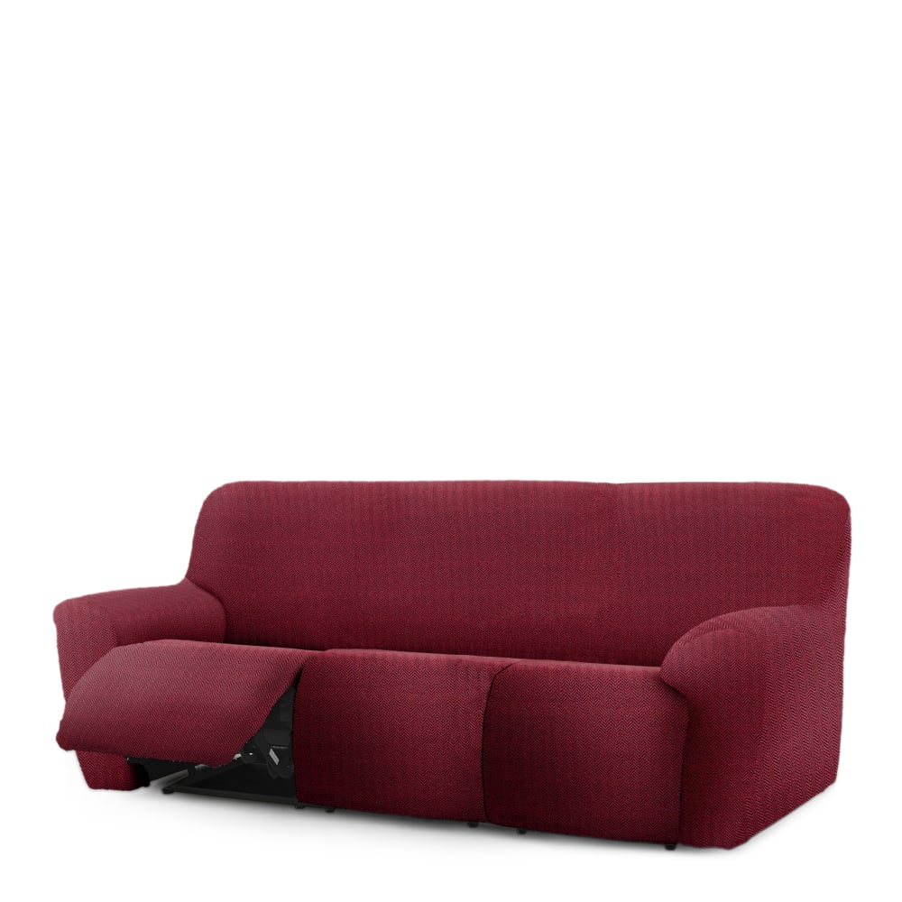 Copridivano relax estensibile 3 posti x 3 bordeaux 140 - 300 cm