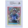 Dallas Goedert Philadelphia Eagles signierte 2018 Panini Donruss Optic Red & Yellow Rated Rookie #197 Beckett Fanatics bezeugte authentifizierte Rookie-Karte