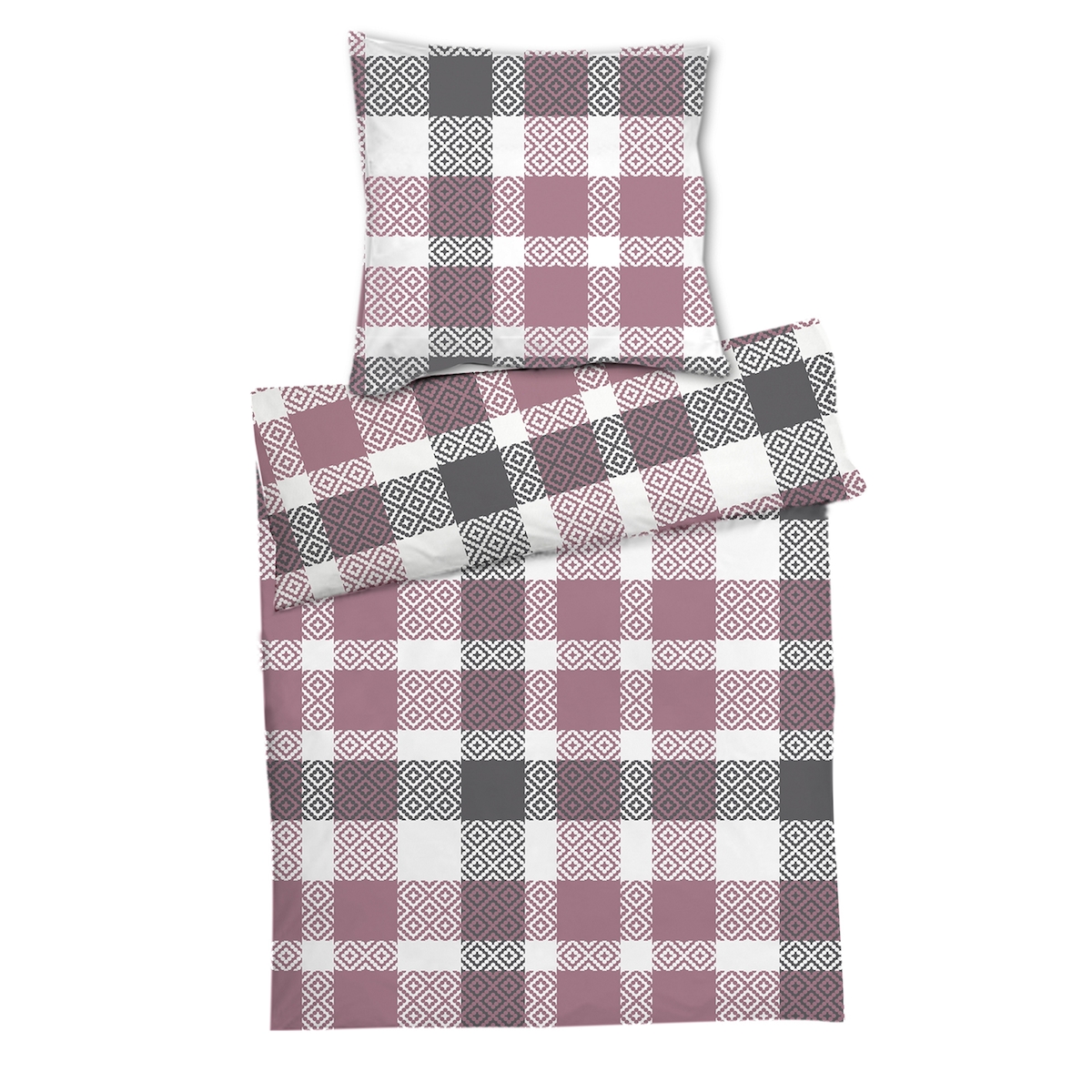 4er Mikrofaser Seersucker Bettwäsche Bettzeug Reißverschluss 135x200cm Image