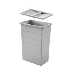Hailo Inneneimer 1130439 mit Deckel hellgrau 32 Liter 350 x 226 x 525 mm Image