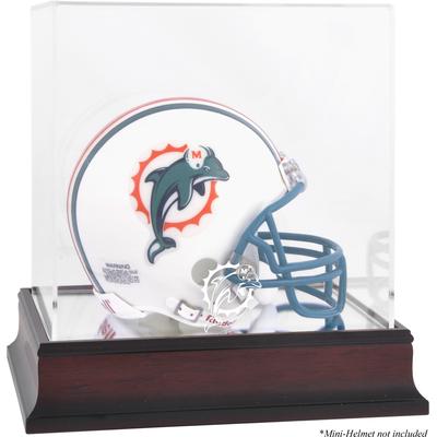 Mini-Vitrine mit Mahagoni-Logo für Miami Dolphins-Helm Image