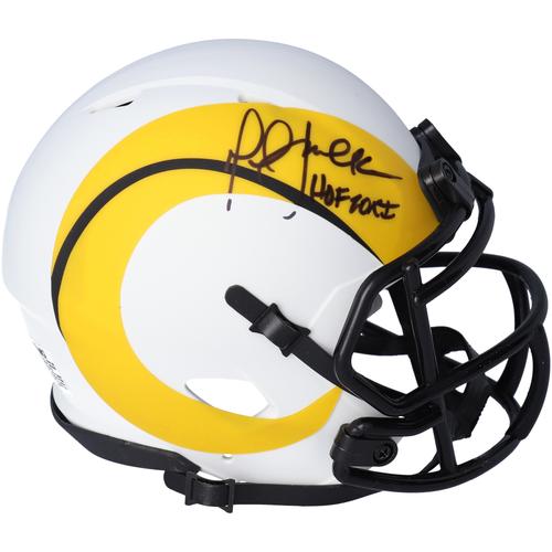 Marshall Faulk Los Angeles Rams Signierter Riddell Lunar Eclipse Alternate Speed ​​Mini Helm mit 