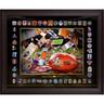 Super Bowl On The Fifty Gerahmte 16"" x 20"" Patches Collage - Limitierte Auflage von 2015