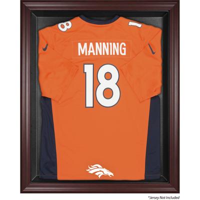 Denver Broncos Trikot-Vitrine mit Mahagoni-Rahmen Image