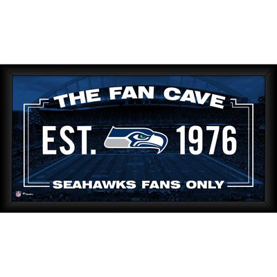 Seattle Seahawks – Gerahmte Fan-Cave-Collage, 25,4 x 50,8 cm Image