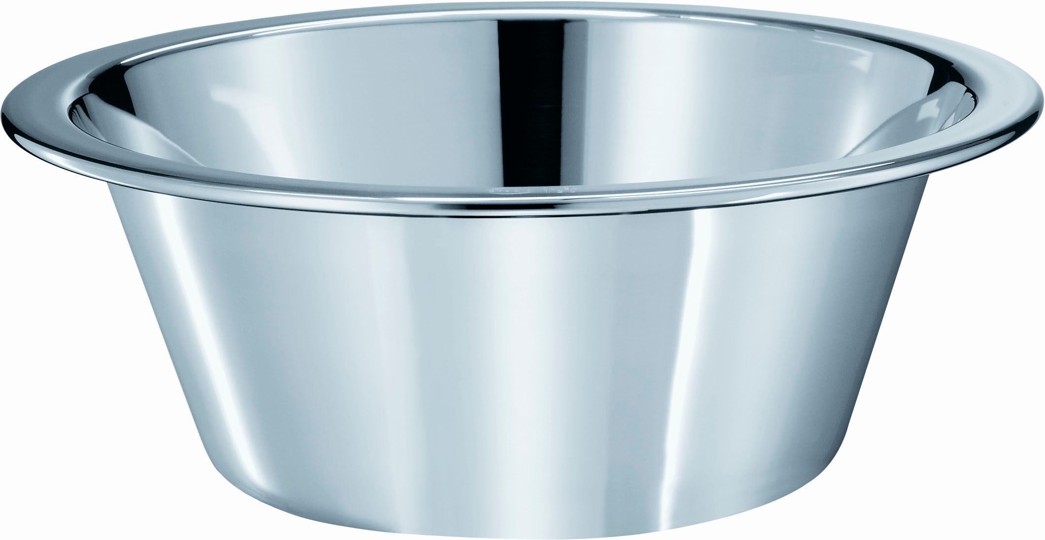 Schüssel RÖSLE, silber (silberfarben), B:31cm H:12,5cm T:31cm Ø:31cm, Edelstahl 18/10, Schüsseln, Schüssel, konisch, spülmaschinengeeignet