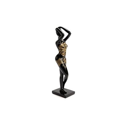 Frauenstatue Alix Höhe 40 cm - Schwarz Anderes Harz Amadeus 12.3x10 cm