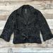 Free People Jackets & Coats | Free People Black Goth Brocade Blazer Velvet Tie | 8 | Color: Black/Gray | Size: 8