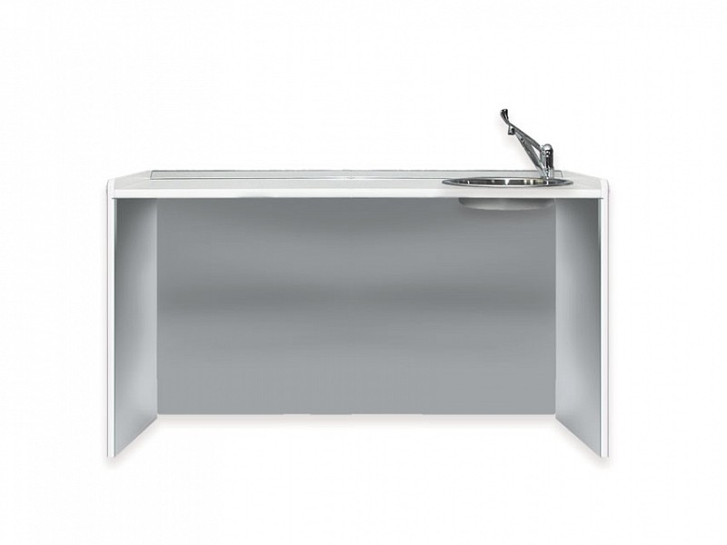 Piano di lavoro 156 cm - lavello a destra