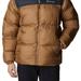 Columbia Puffect Hooded Jacket In 010 - Delta/Black - Brown