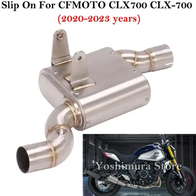 Slip On For CFMOTO CLX 700 CLX700 2020 2021 2022 2023 Years Exhaust Pipe Motorcycle Middle Link Pipe