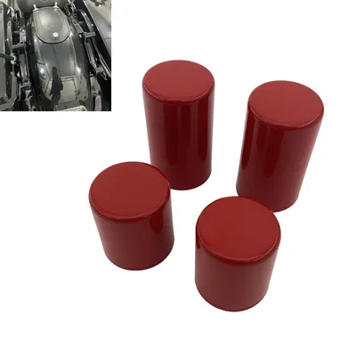 Red Magnet Docking Hardware Point Cover Fit For Harley Touring Electra Glide Road Street Glide Road