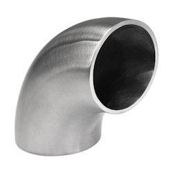 PRIOstahl Schweißbogen Rohrverbinder Verbinder 1 Stück für Ø 42,4mm Rundrohre aus Edelstahl V2A Image
