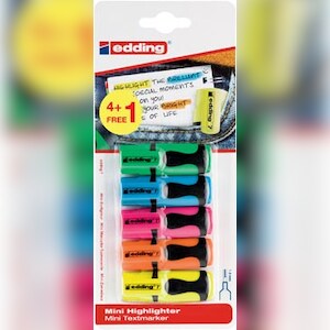 edding Textmarker 7 mini Blister Neon Image
