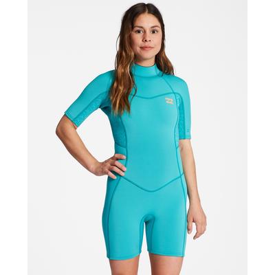 Neoprenanzug BILLABONG "2/2mm Synergy", Damen, Gr. L/170-175cm & 59-68kg, blau (turq nomad), 87% Polyester, 13% Elasthan, Sportanzüge Image