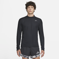 Nike Trail Men's Dri-FIT Long-Sleeve Running Top - Black - Recycled Polyester/75% Recycled Polyester Minimum