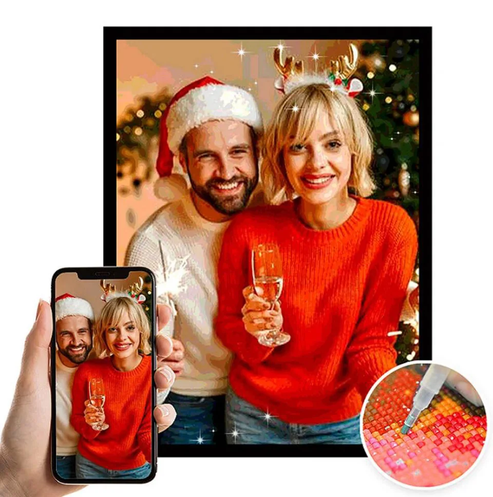 Photo personnalisée 5D bricolage diamant peinture personnalisé diamant mosaïque Kits pour adultes personnalisé complet forage broderie Art cadeaux faits à la main