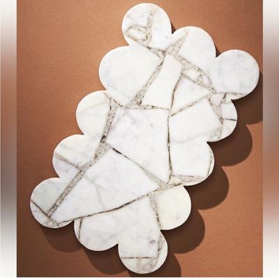 Anthropologie Dining | Anthropologie Eyelet Agate Cheese Board, New! | Color: Gray/White | Size: Os