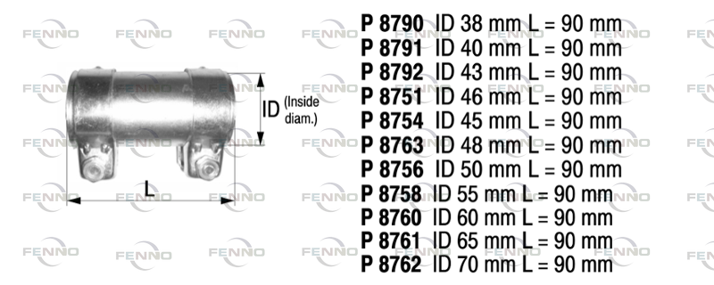 FENNO Flexrohr, Abgasanlage P8791 Universal Image
