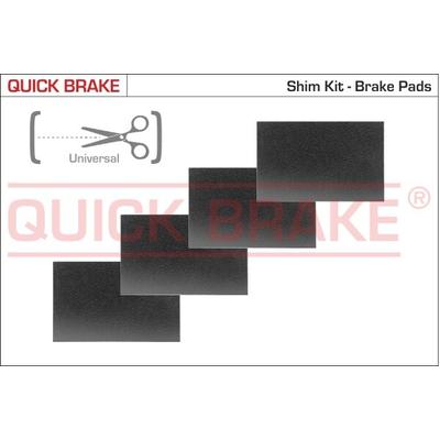 QUICK BRAKE Anti-Quietsch-Folie, Bremsbelag (Rückenplatte) W1299