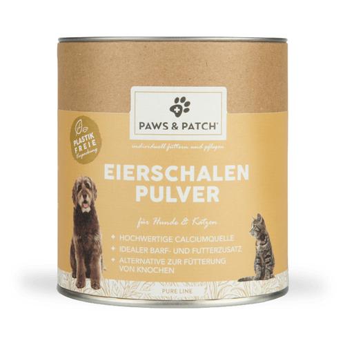 500g PAWS & PATCH Eierschalenpulver Ergänzungsfuttermittel für Hunde und Katzen