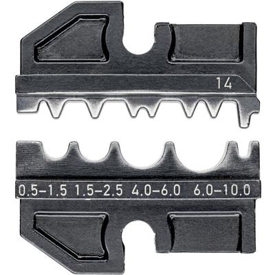 Knipex - 97 49 14 Crimpeinsatz Unisolierte Quetschverbinder, Unisolierte Stoßverbinder, Unisolierte