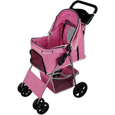 Monster-shop - Hundewagen Tierbuggy Faltbarer Klappbarer Buggy für Haustiere mit Regenschutz Image