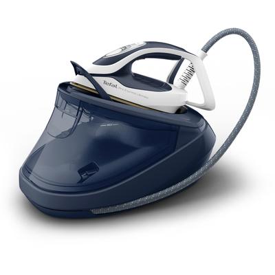 TEFAL Dampfbügelstation "Pro Express Ultimate, 8-Bar-Druck, abnehmbarer Kalk-Kollektor", blau (blau, weiß), Dampfbügelstationen, konstante Dampfabgabe 170 g/Min., Dampfstoß 590 g/Min., GV9720 Image