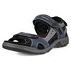 Outdoorsandale ECCO "Offroad", Herren, Gr. 48, blau (marine grau), Nubukleder, sportlich, Schuhe, Sommerschuh, Klettschuh, Outdoorschuh, in Trekking-Optik