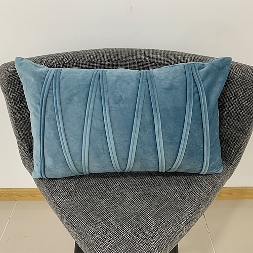 Dekorative Wurfkissen, Samtbezug für Kissen, Kissenbezug, Heimbüro-Kissenbezug, moderner Musterraum-Kissenbezug, Outdoor-Kissen für Sofa, Couch, Bett, Stuhl, Rosa, Blau, Salbeigrün, Lila Image